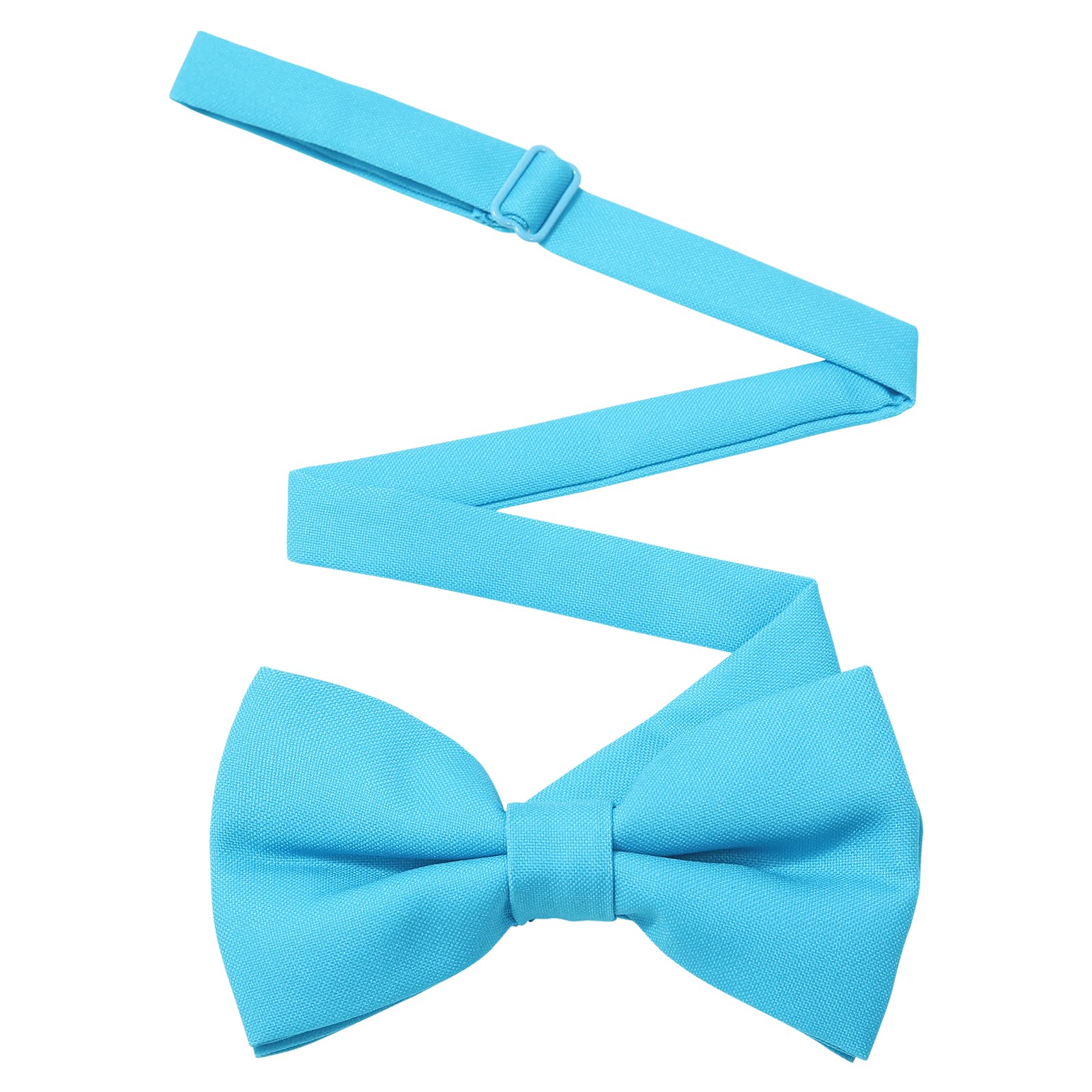 WELROG Bow Ties for Men Pre-tied Men Bowtie Adjustable Solid Bowtie for for Adults