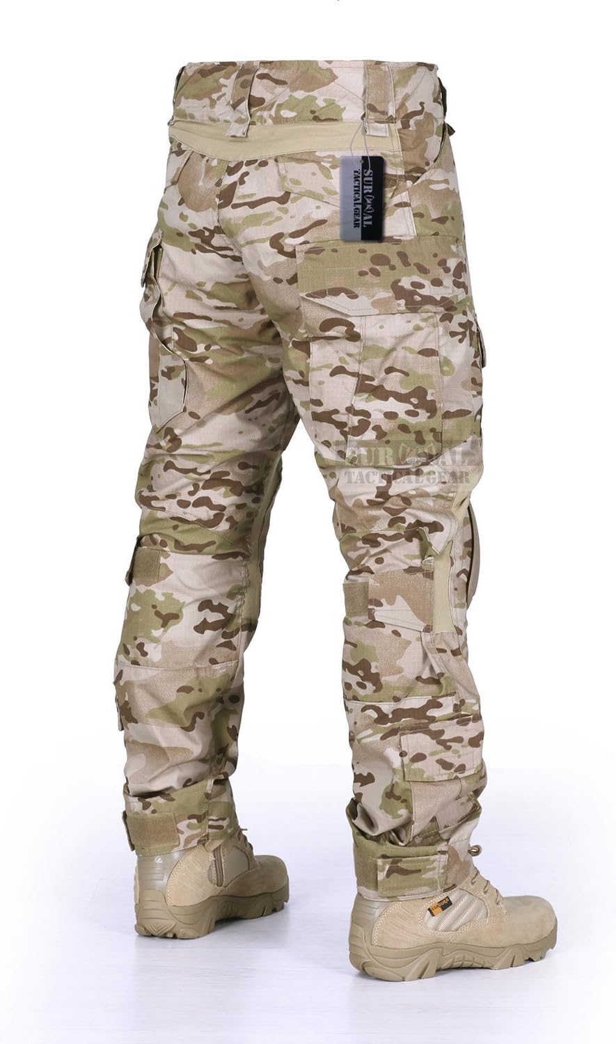 ZAPT Combat Gen3 Tactical Pants with Knee Pads for Mens Military Trousers Airsoft Paintball BDU Camouflage Apparel