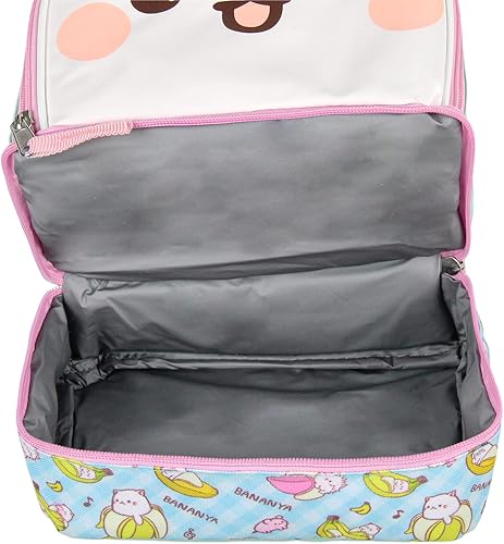 Miniatura 5 de Bioworld Bananya Lunch Tote 3D Character Dual Compartiment Lonchera aislada