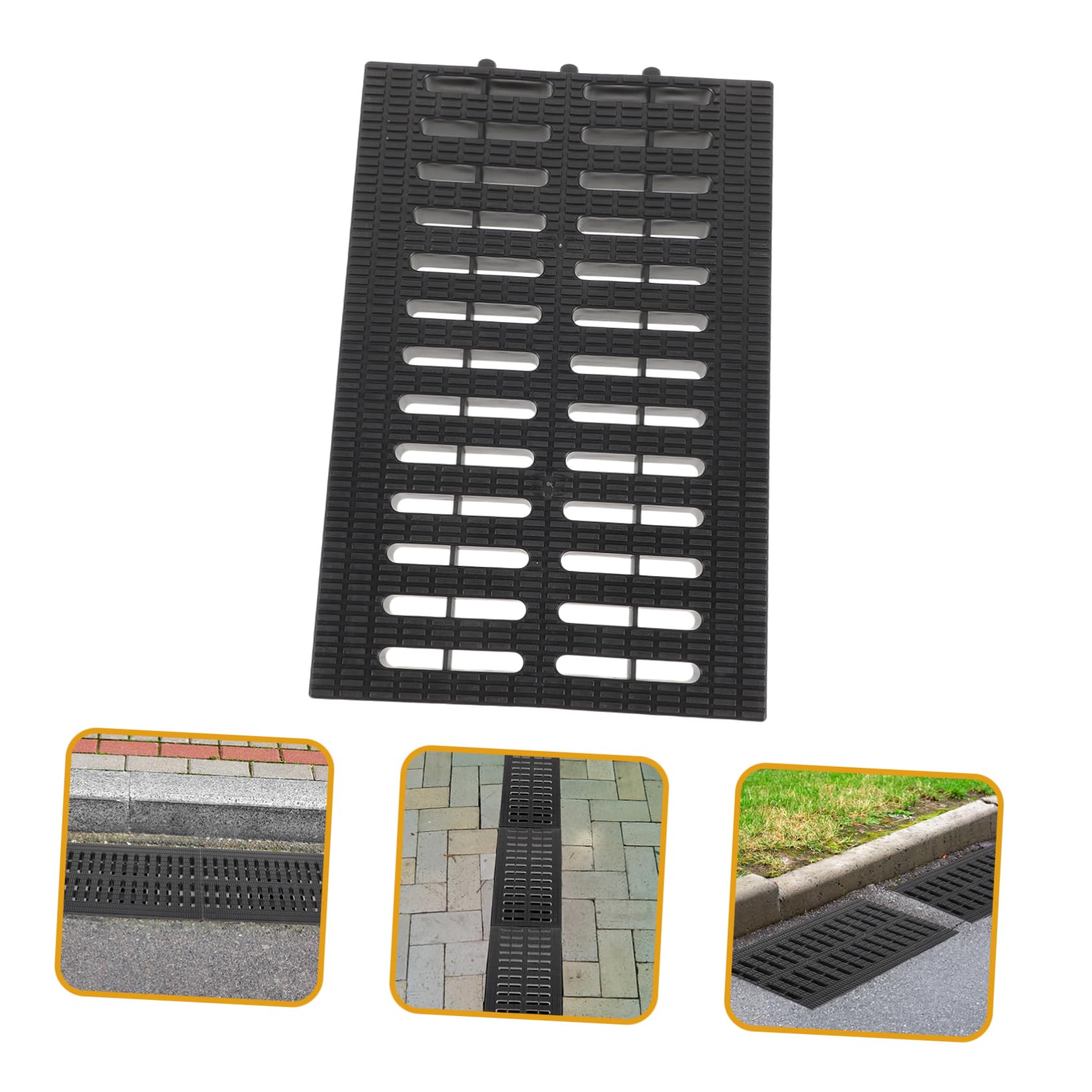 DOITOOL Rejilla De Drenaje De Plástico para Jardín Y Cocina Cubierta De Alcantarilla con Alta Capacidad De Carga Y Fácil Limpieza Ideal para Garajes Patios Y Áreas Exteriores 7.87X7.87X0.87