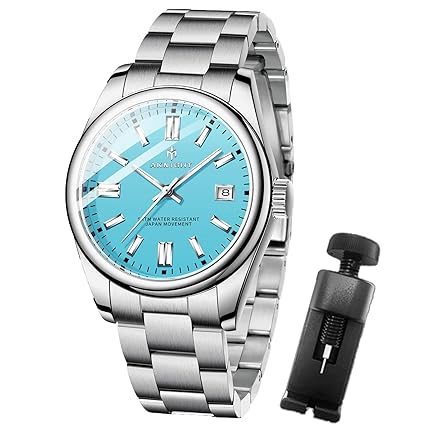 BENYAR AKNIGHT Watch for Men, Waterproof Stainless Steel Quartz Movement Watches, Fashion Analog Chronograph Men's Wrist Watch