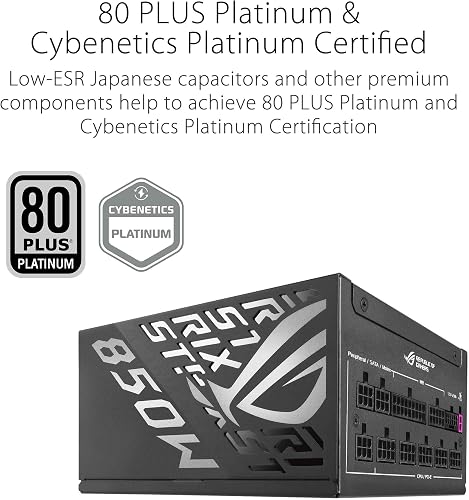 ASUS ROG Strix 850W Platinum Power Supply - 7
