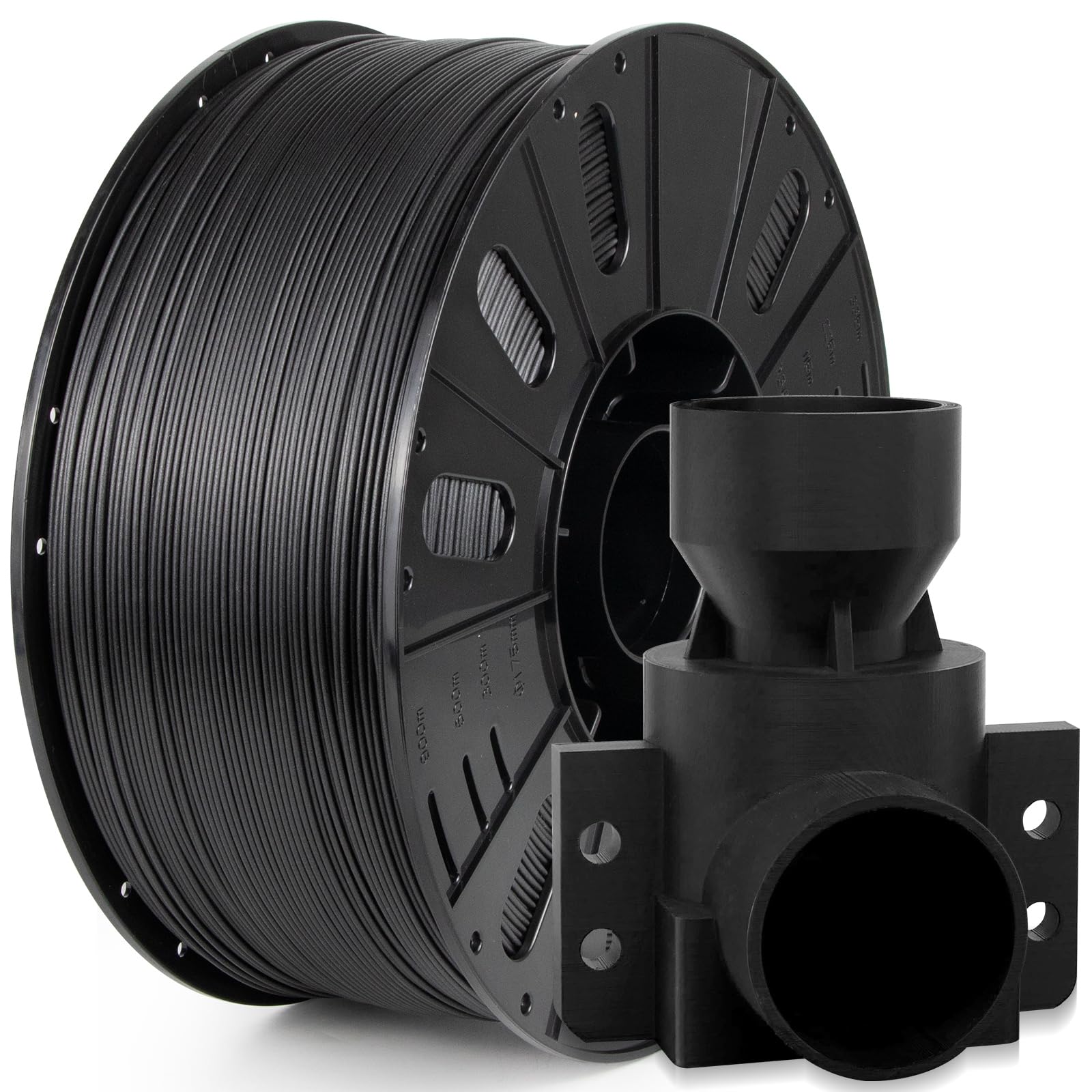 IEMAI Carbon Fiber ABS Filament 1.75mm, Black Heat-Resistant ABS-CF, High Strength, Impact Resistance & Low Shrinkage for Functional Parts & Industrial Applications, 3kg Spool