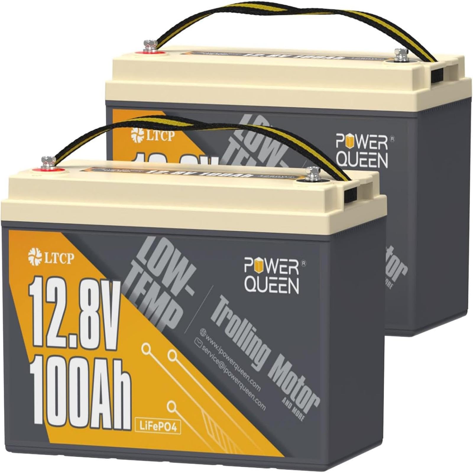Power Queen 12V 100Ah リン酸鉄リチウムイオンバッテリー 低温保護 