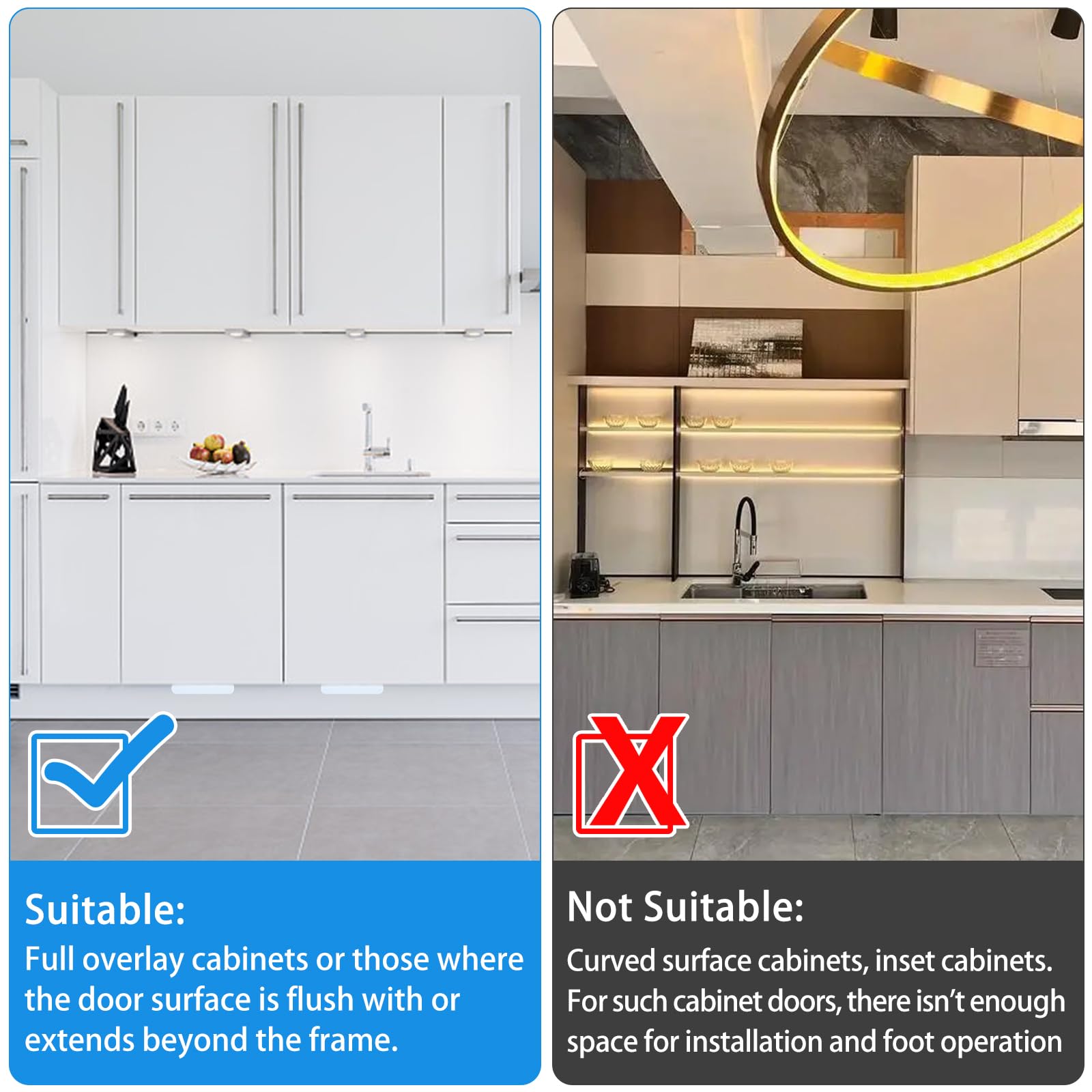 Touchless Cabinet Pull - Hands-Free Door Opener -3
