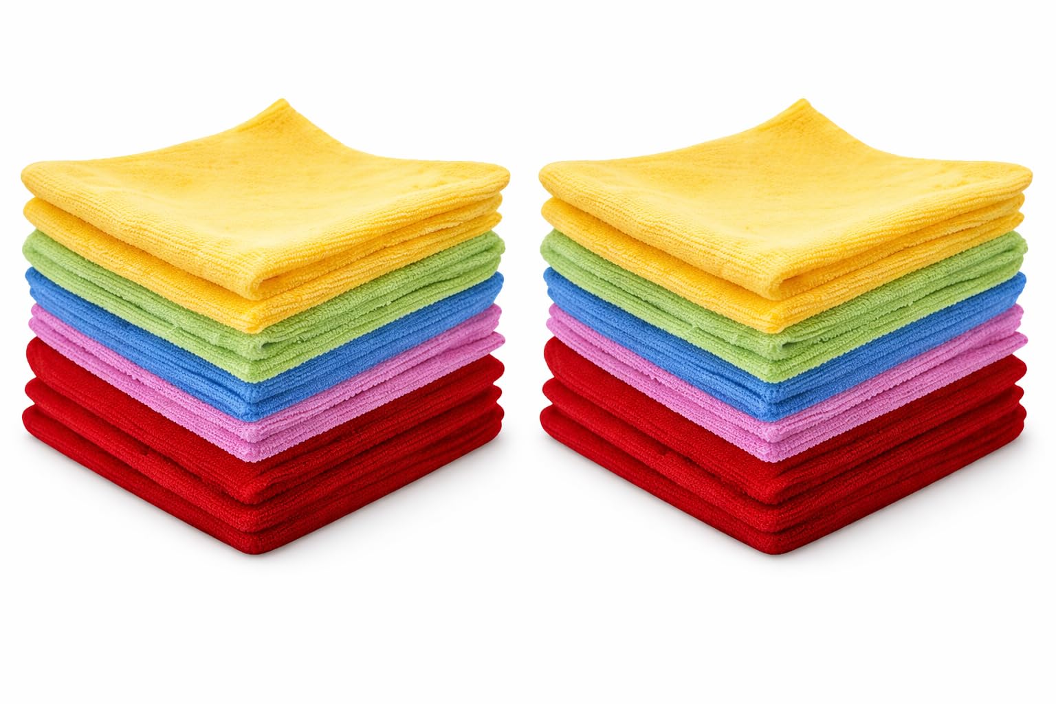 1ABOVE Microfibre Cleaning Cloths 20 Pack (30x30cm), Highly Absorbent Lint-Free Reusable Cloths for Home, Kitchen, Car, Windows & Office