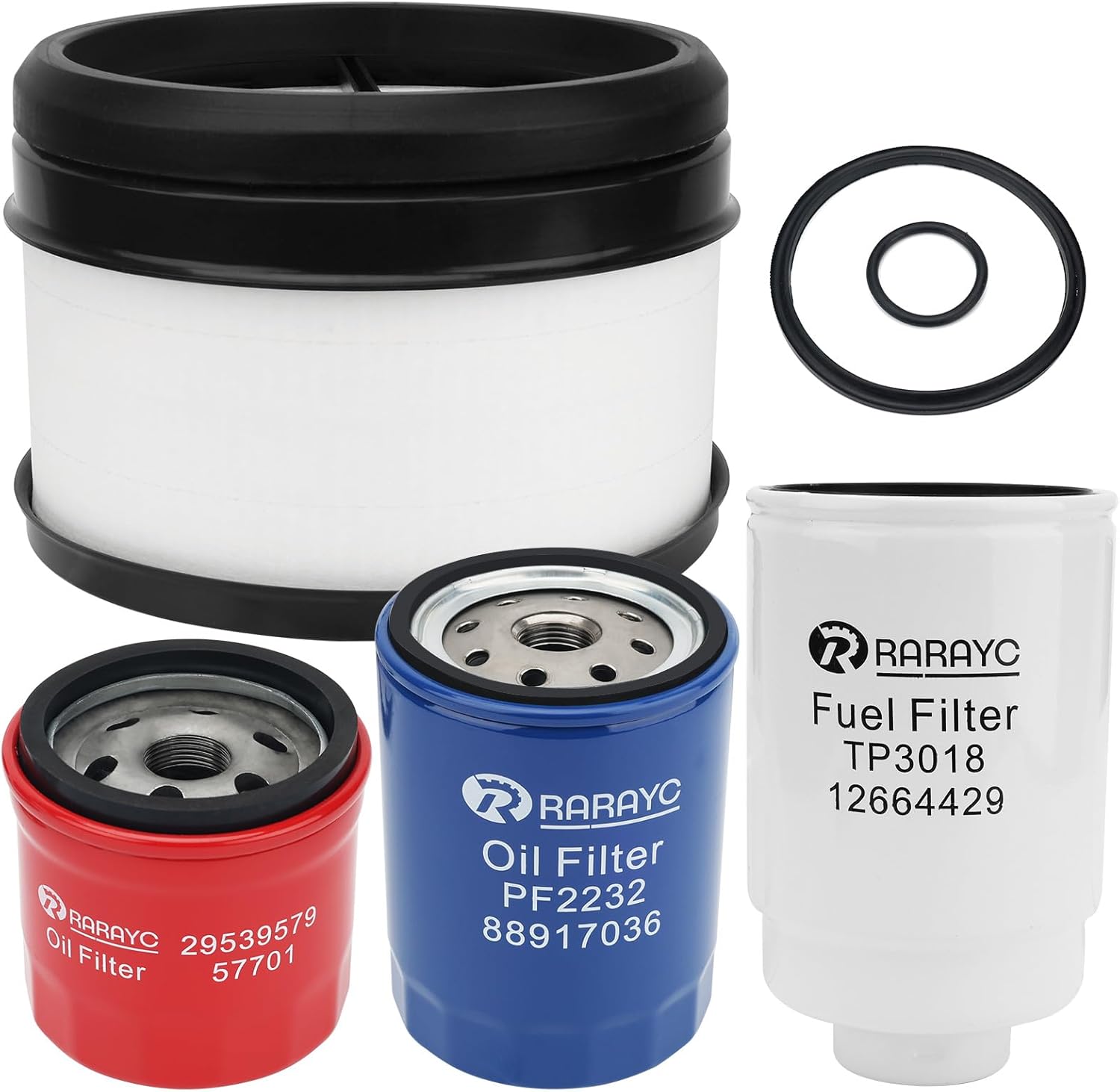 6.6L Diesel Filter Kit Compatible with Chevy Silverado/GMC Sierra 2500 3500 HD 2007-2011 Replace # Replacement Part Number TP3018, PF2232, 29539579,25839611