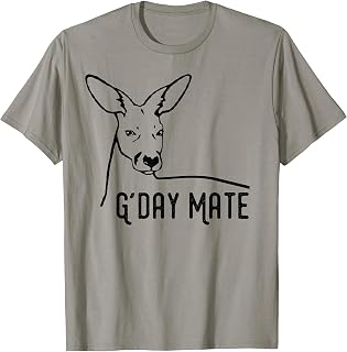 Australia G'Day Mate Shirt Funny Kangaroo Australian Symbol T-Shirt