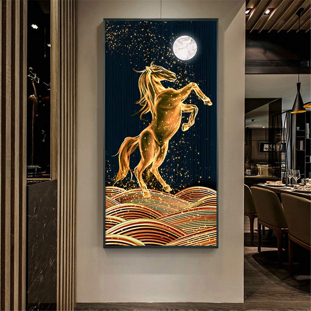Nicole Knupfer Diamond Painting Pferd – 5D Diamantmalerei Set, 12,6x80 Cm, Vollständiges Kit