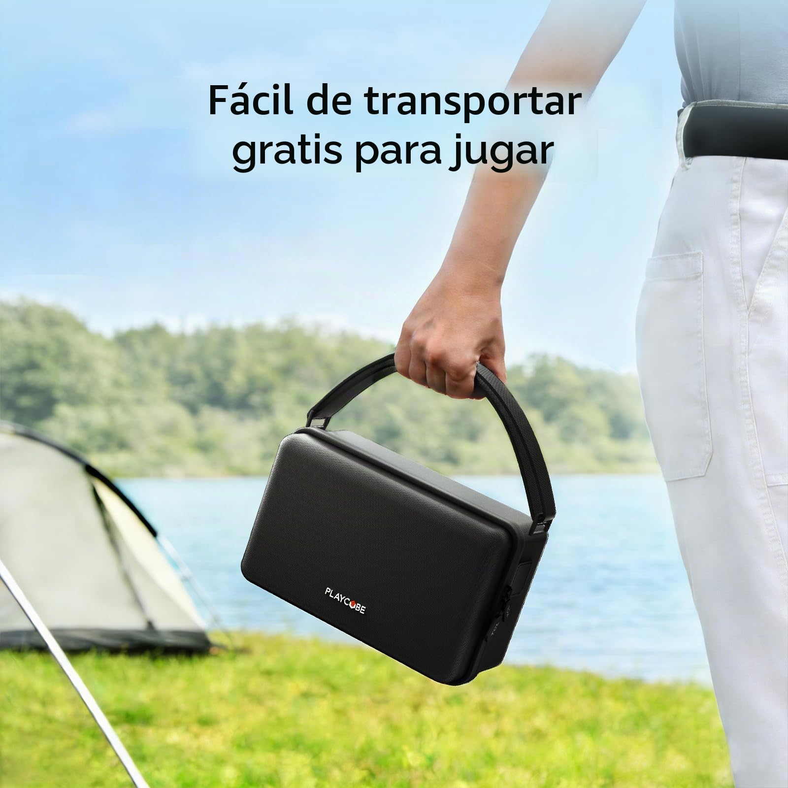 TCL PlayCube DLP Proyecto 4K FHD et Estuche de Transporte