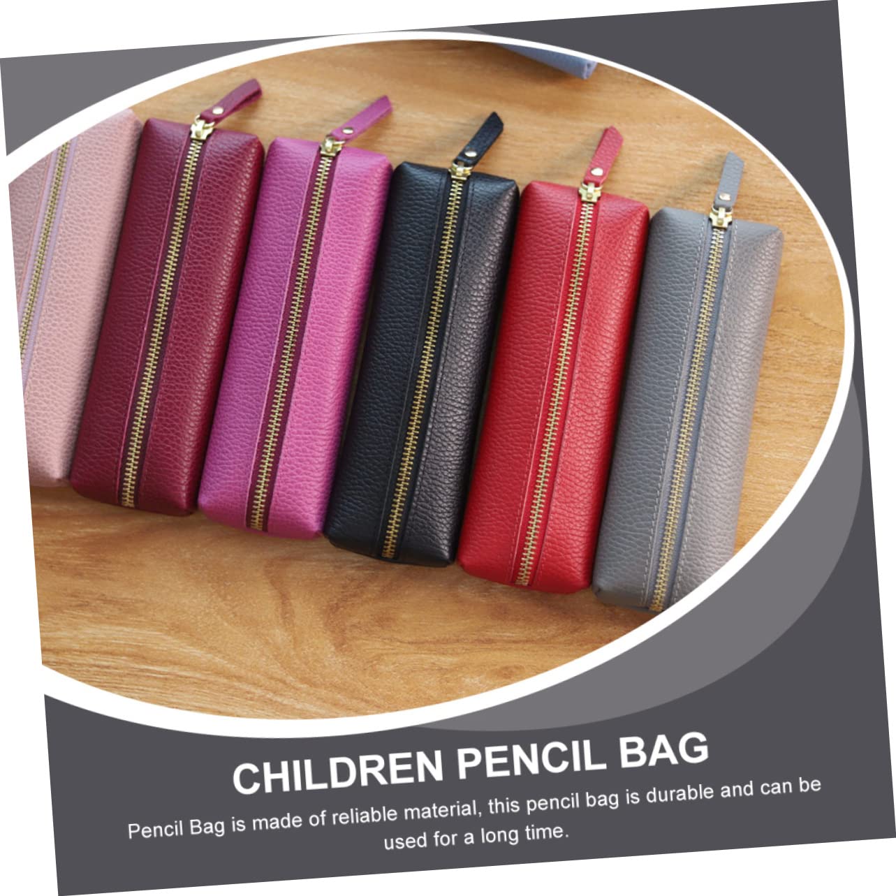 STOBOK 3piezas Bolsa De Lápices Portátil Diseño De Textura De Lichi Estuche Decorativo para Organización De Material Escolar Oficina Resistente y Lavable para Mochilas y Bolsos