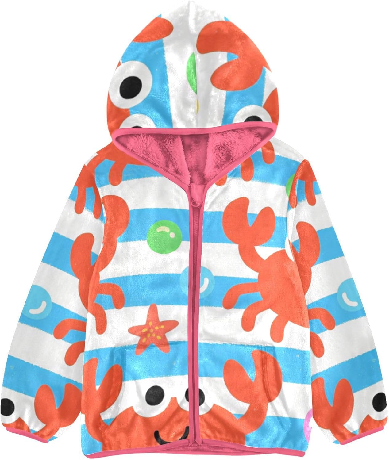 GuoChe Cute Crab Baby Boy Fleece Jacket