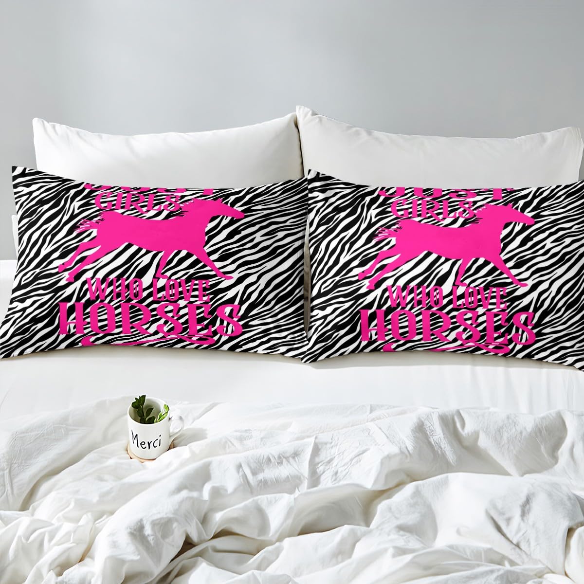 Zebra Stripes Comforter Set Purple Black Animal Fur Bedding Set Queen Size Africa Wildlife Leopard Quilt Set 3pcs For Women Girls Kids Room Decor Romantic Retro Duvet Insert,2 Pillowcases - View #4