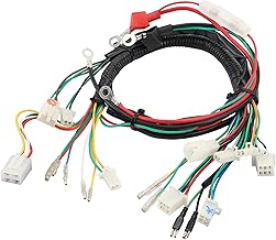WOOSTAR Wiring Harness Assembly Replacement for 4 Stroke 50cc 70cc 90cc 110cc 125cc Chinese ATV 4 Wheeler Quad Dirt Pit Bike Go Kart Buggy