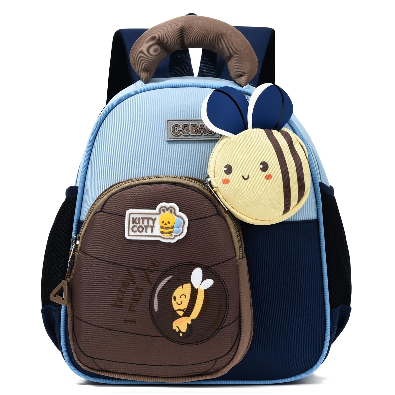 PROTAURI Rucksack Kinder für Mädchen Junge, Kindergartenrucksack mit Brustgurt Kita Rucksack Wasserabweisend und Leicht, 2-5 Jahre