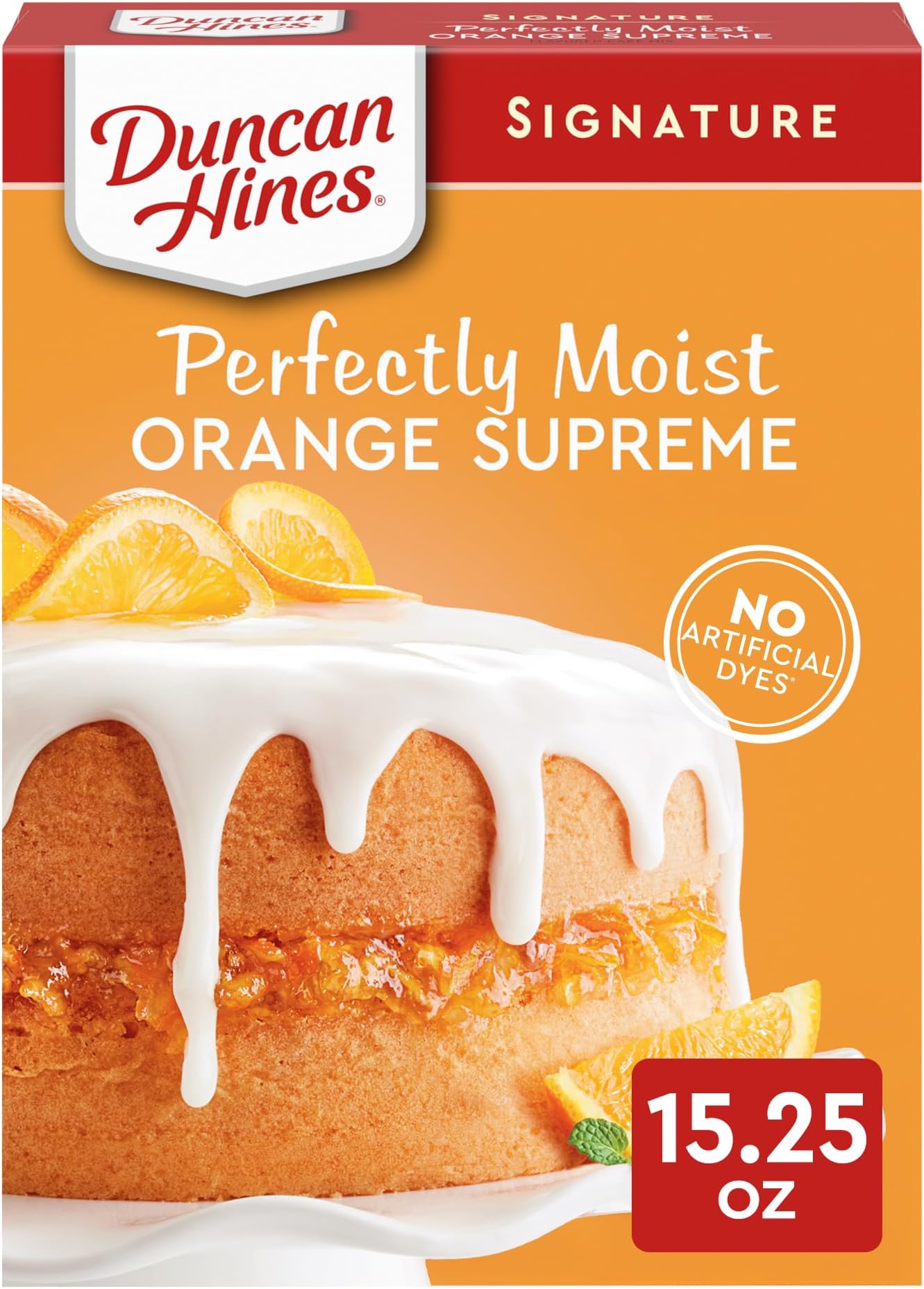 Signature Perfectly Moist Orange Supreme Cake Mix, 15.25 oz.