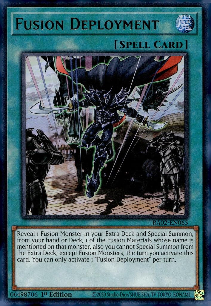 yugioh fusion support cards Amazon.com: Fusion Deployment (UR) - RA02-EN065 - Ultra Rare