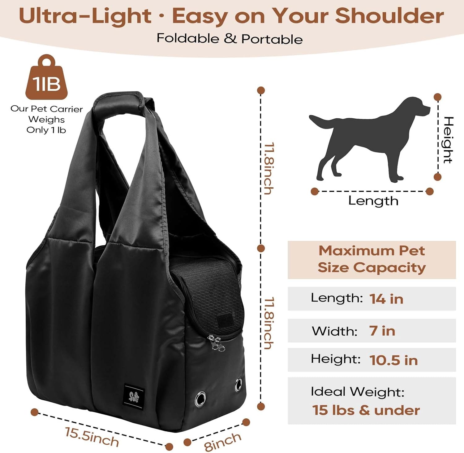 Travel in Style: The Ultimate Dog Purse Carrier for Small Pets!