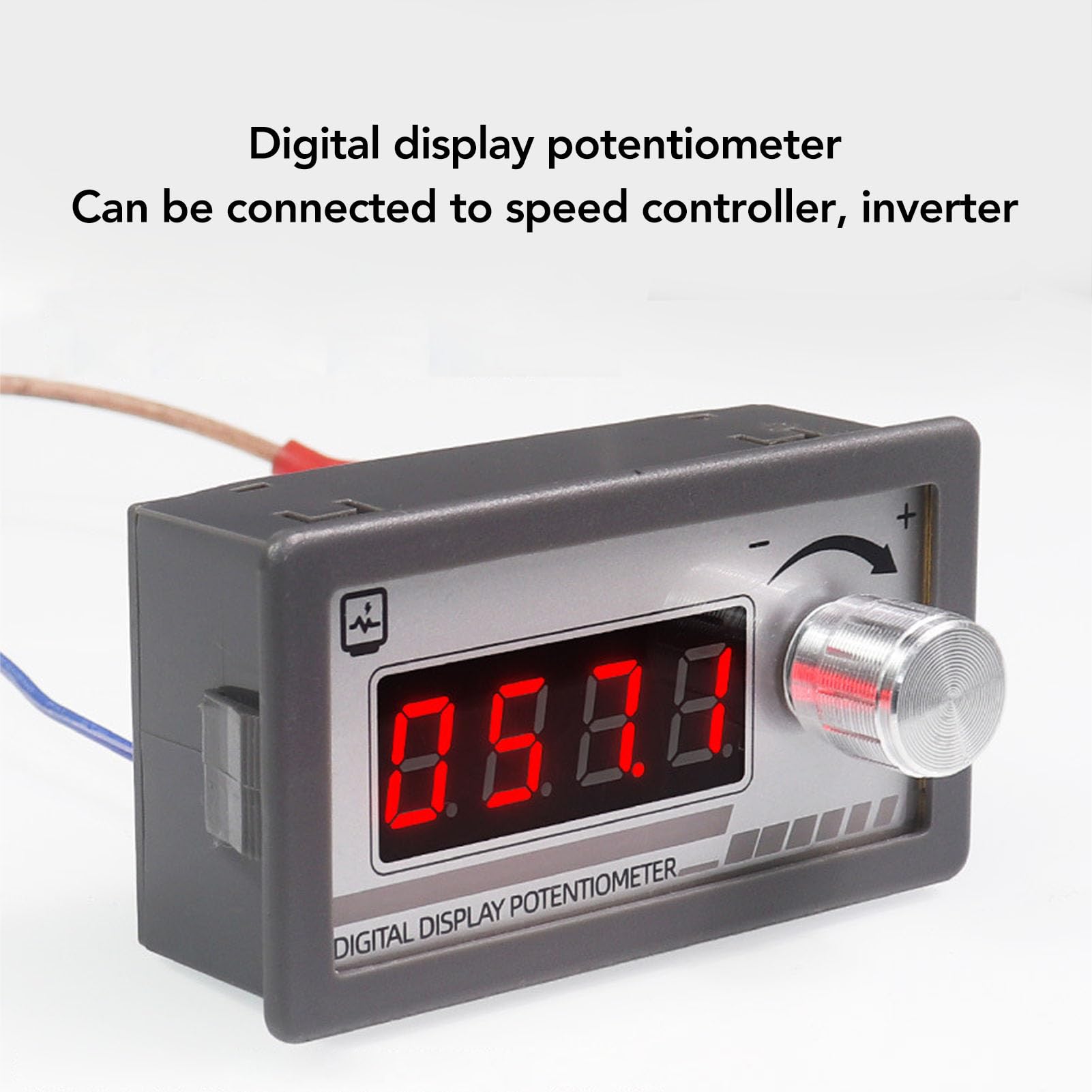 Fafeicy Potentiomètre à Affichage Numérique 10KΩ, Potentiomètre Programmable CC à 4 Chiffres pour Onduleur de Contrôleur de Vitesse