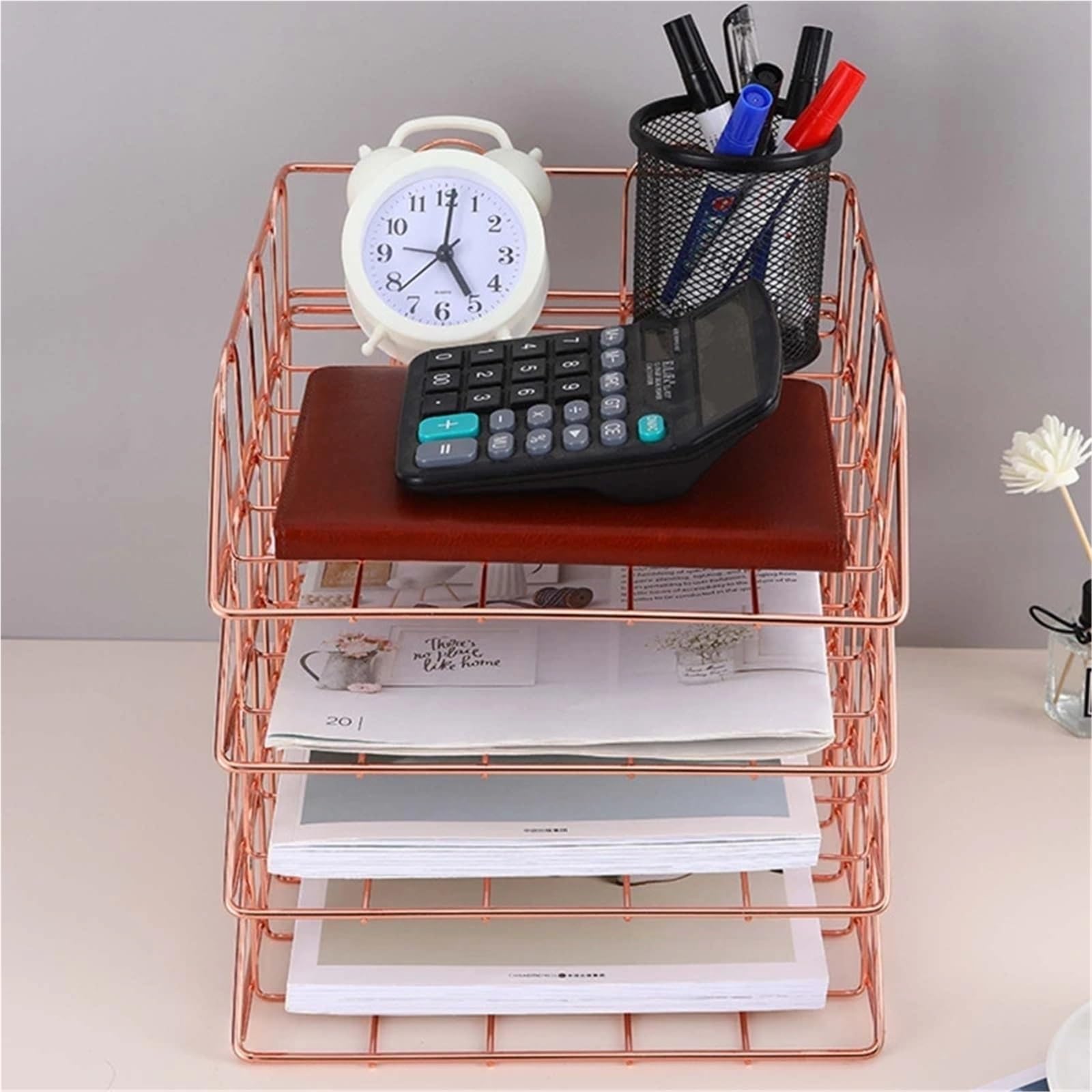 Briefablage Moderner Stapelbarer Briefablage-Desktop-Organizer
