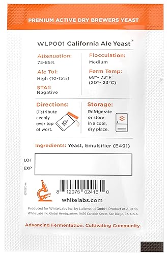Miniatura 2 de White Labs WLP001 Dry California Ale Levadura Homebrew
