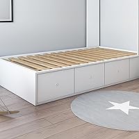 Vista 10 de Hercules Listones de Soporte para Cama, Tablero Bunkie de Madera de Pino Maciza de Alta Resistencia, Xtreme, Tamaño Queen - Marco y Plataforma