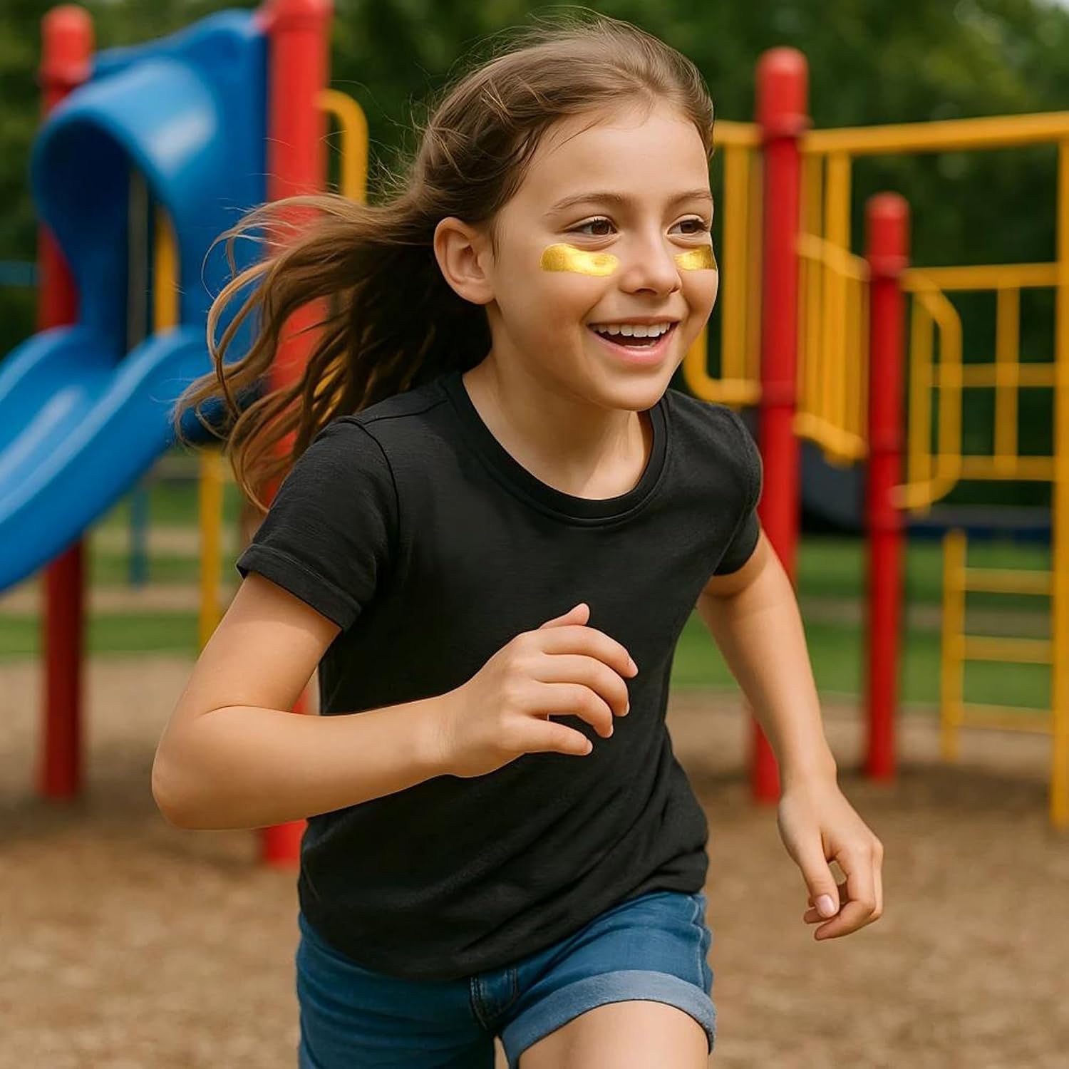 Metallic Gold Eye Black Stick,Anti-Glare Eye Black for Multi Sports