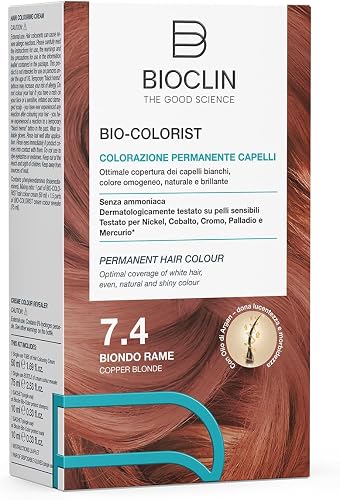 BIOCLIN Bio Colorist Colorazione Permanente Capelli Colore 7.4 Biondo Rame