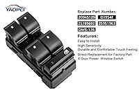 Vista 2 de Interruptor maestro de elevalunas eléctrico 20945129 delantero izquierdo del lado del conductor compatible con Chevy Silverado GMC Sierra 1500