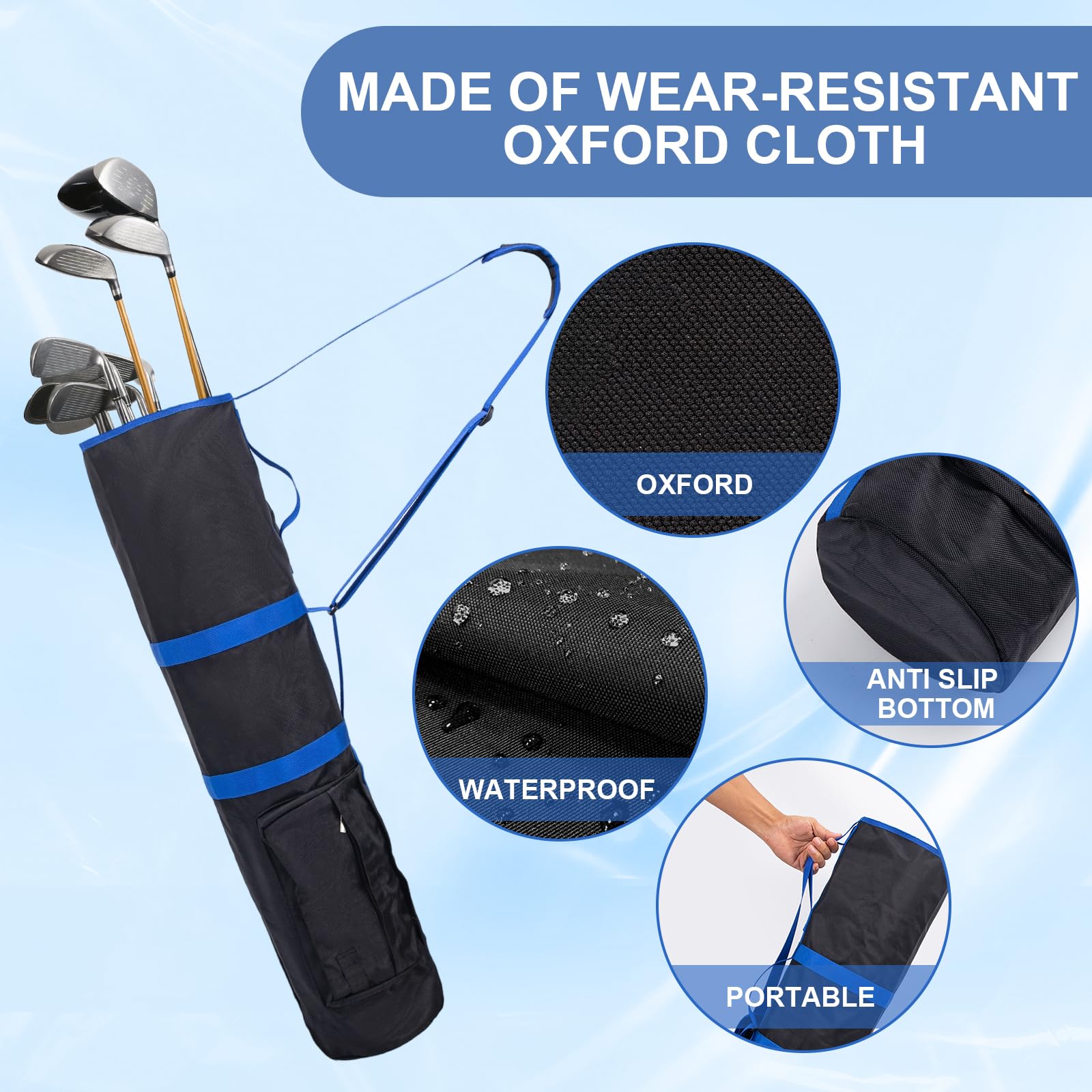 Golf Bags for Men,Portable Golf Stand Bag for Men, Lightweight Golf Bags with Several Clubs for Par 3 & Short Game,Great Golf Gift