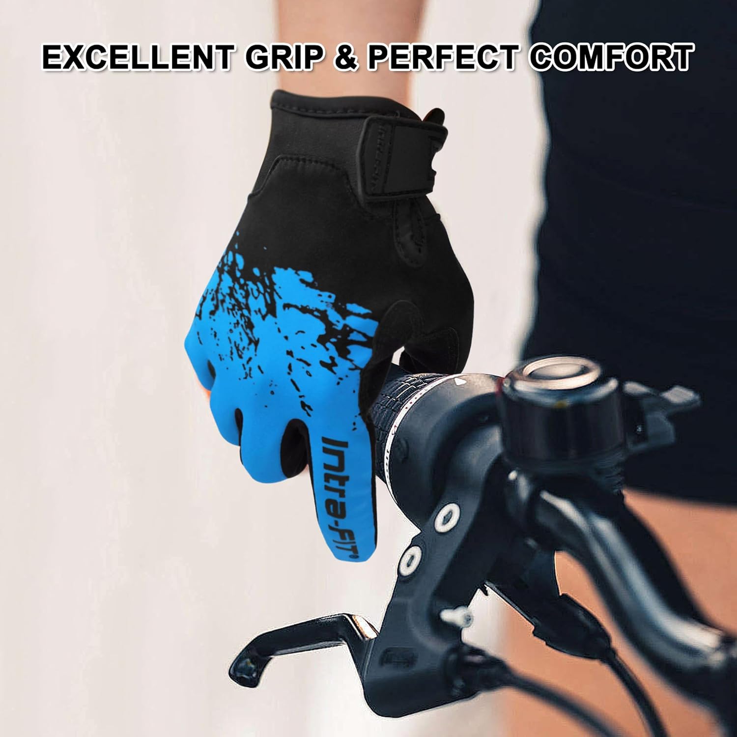Touchscreen Bike Gloves for Men | Lightweight & Breathable Summer Cycling Gloves | Non Slip, Quick Dry, Stretchy MTB Running Gloves with Great Grip - Image 5