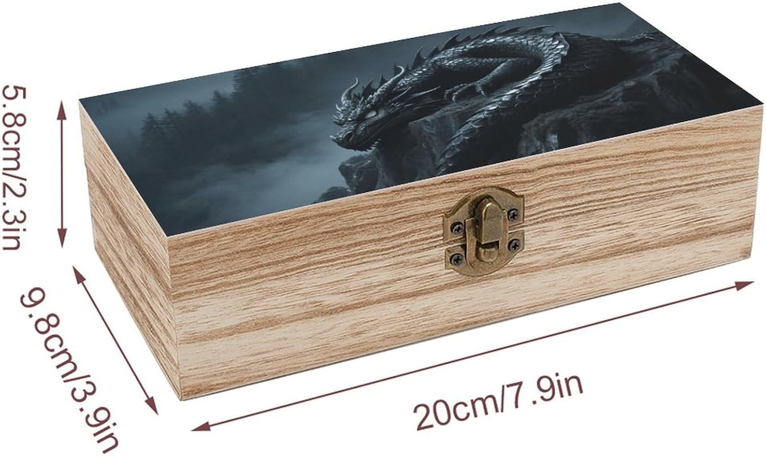 Dragon Wooden Decorative Storage Box Jewelry Box image 2