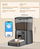 oneisall Automatic Cat Feeder,2.4G WiFi Cat Dispenser 3.5L with App Control - 9