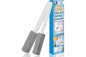 2 Pack Pumice Stone for Toilet Cleaning with Extra Long Handle, Removes...