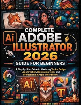 Complete Adobe Illustrator 2026 Guide for Beginners A Step-by-Step Guide to Mastering Vector Design, Logo Creation, Illustration Tools, and Professional Graphic Workflows
