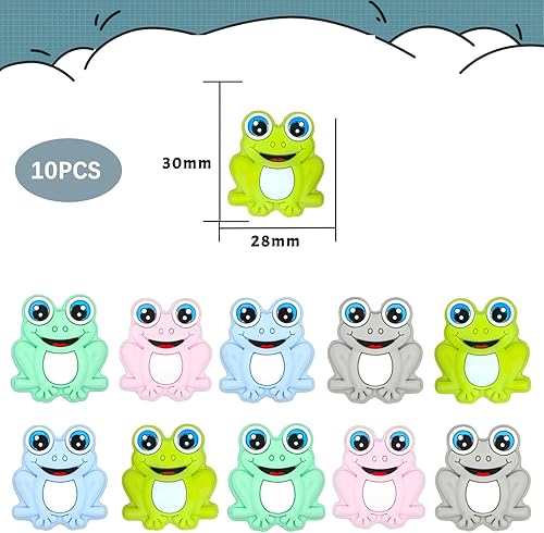 Miniatura 5 de 10 cuentas de silicona de animales lindos para hacer joyas a pulseras, cadena de bricolaje, joyería, cuentas de bolígrafo, accesorios (J)