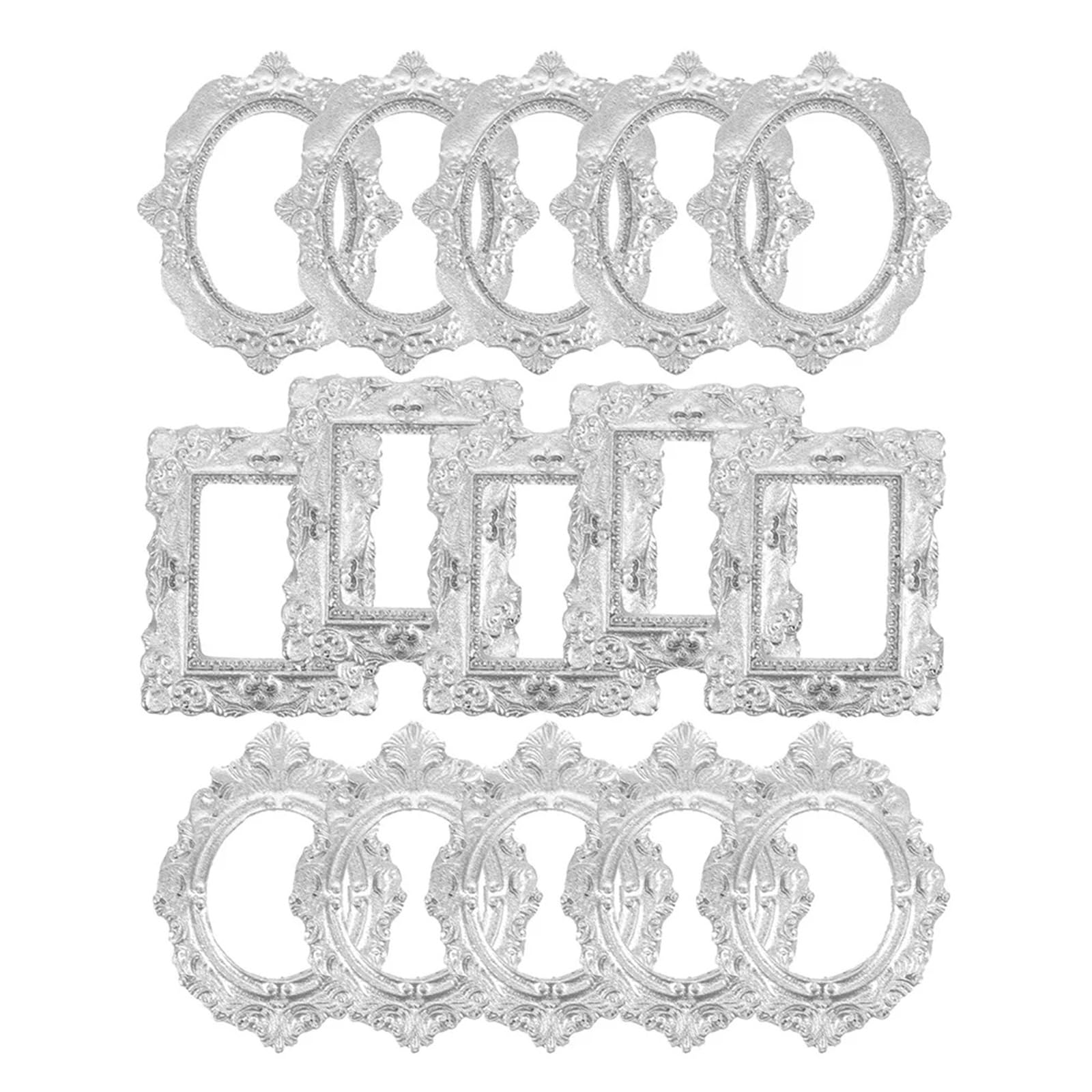 Cadres photo vintage en résine : lot de 30 mini cadres pour décoration et DIY