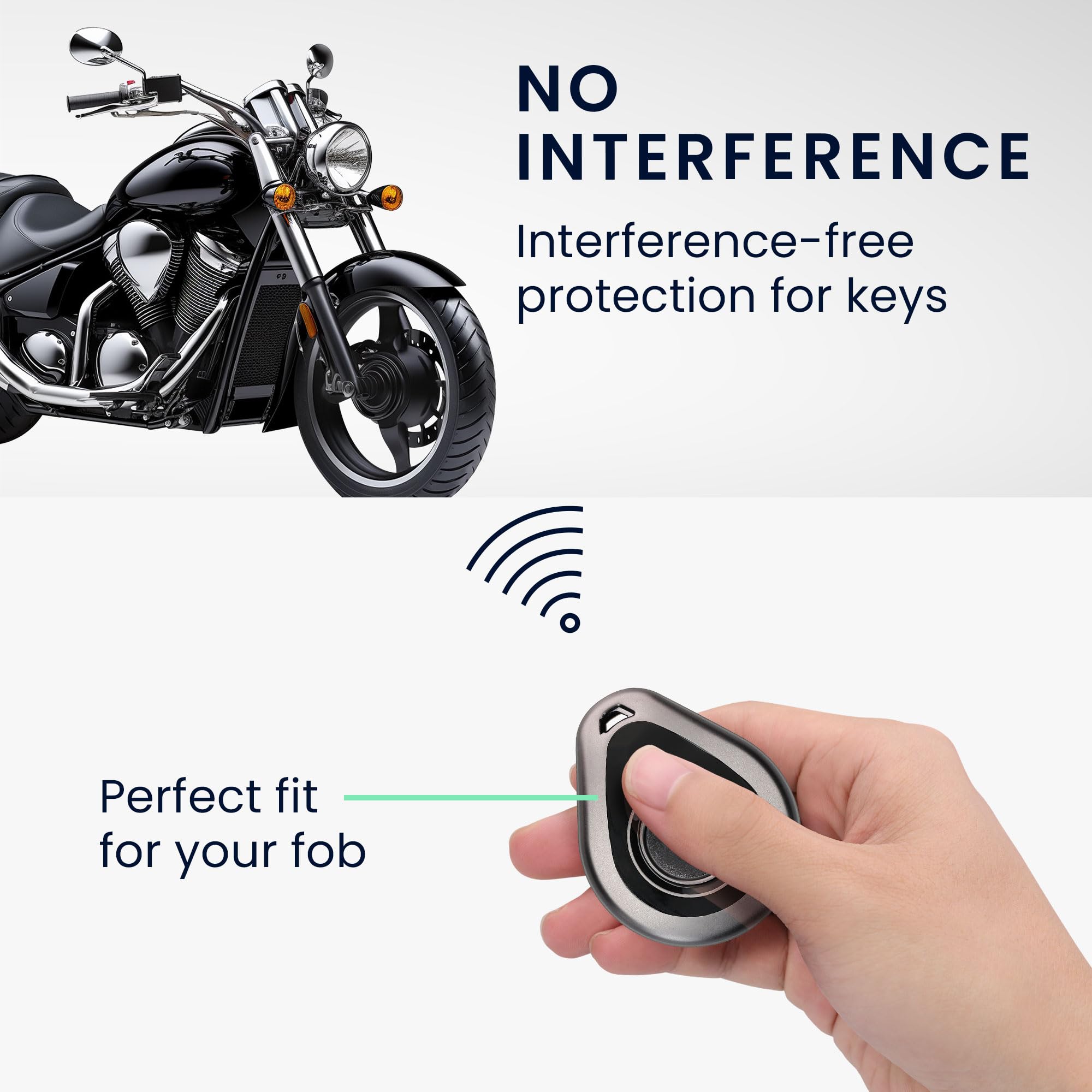 kwmobile Pokrowiec na kluczyk motocyklowy kompatybilny z Harley Davidson Pokrowiec na kluczyk motocyklowy - Miękkie etui na kluczyk skutera TPU - Czarny matowy/Czarny