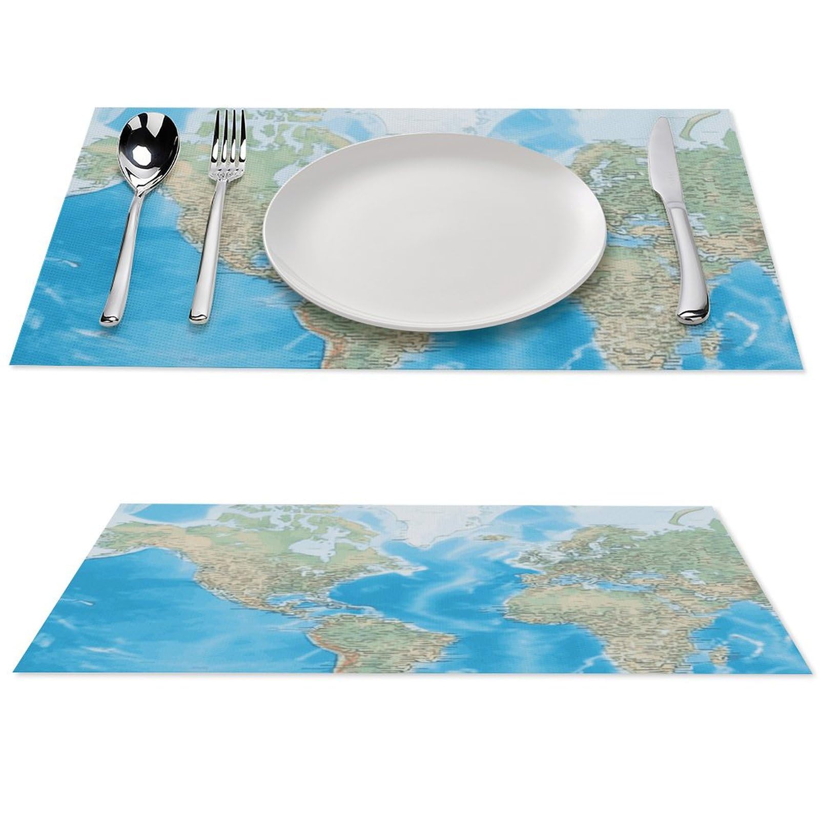 Sets de table en PVC imperméables lavables pour intérieur et extérieur