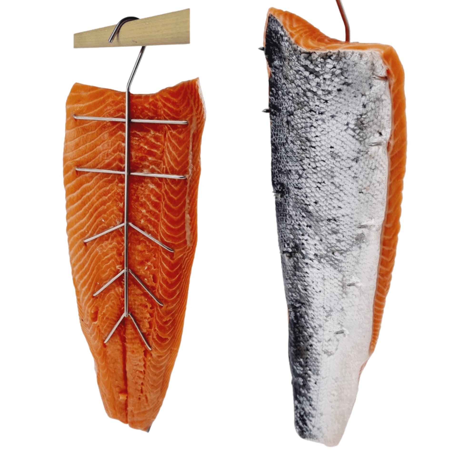 AlcoFermBrew Räucherhaken x 5 Stk Räucherfischhaken | Lachs, Forelle, Makrele | Fleischhaken | Metzgerhaken