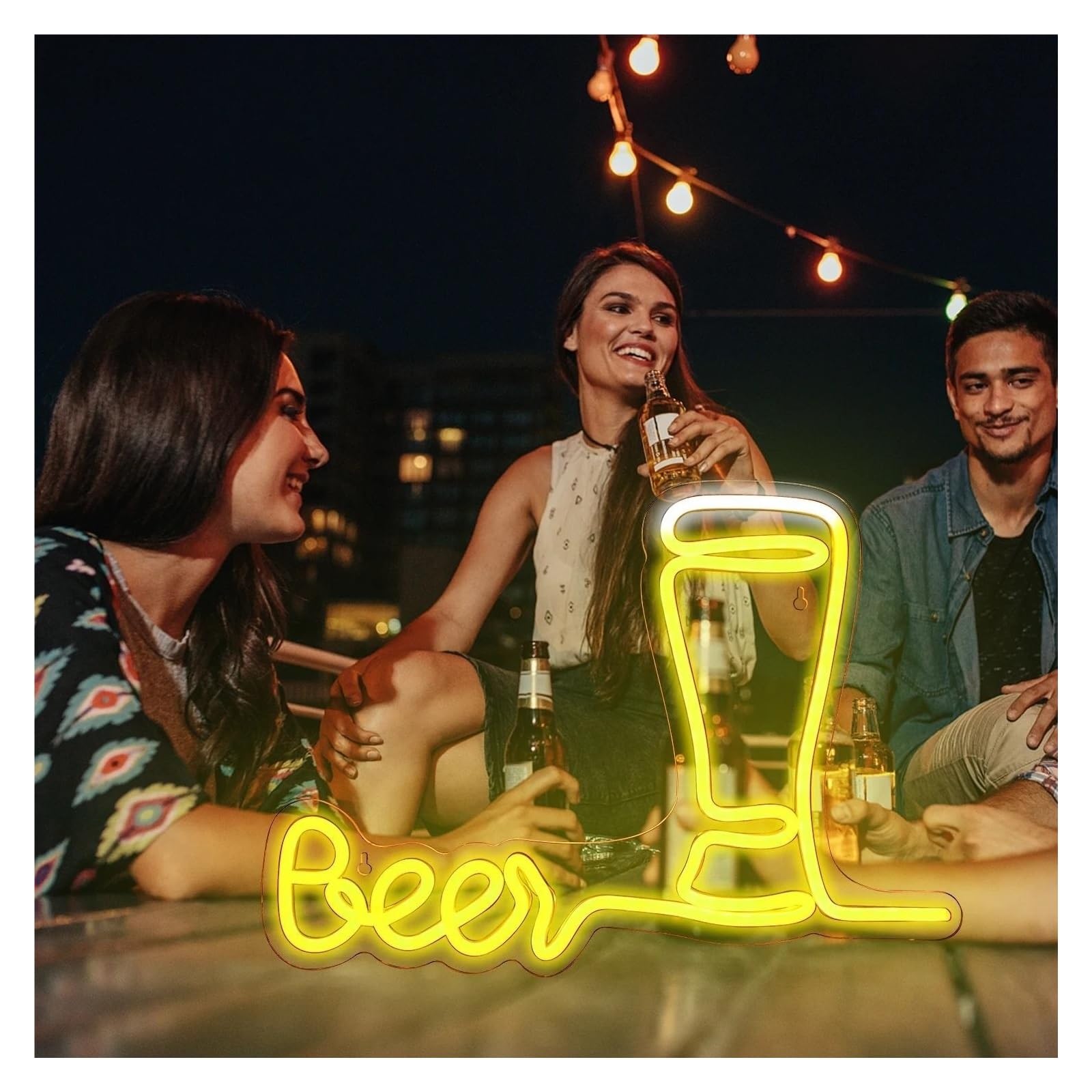 Smetti di pensare inizia a bere per insegne al per neon Luci a LED personalizzate Bar Sala Studio Casa Ristorante Lampade da parete ARTE(A)