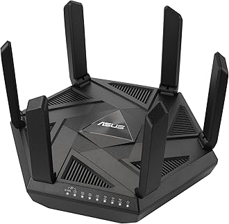 ASUS RT-AXE7800 Tri-Band WiFi 6E (802.11ax) Router, 6GHz Band, ASUS Safe Browsing, Upgraded Network Security, Instant Guard, Built-in VPN Features, Parental Controls, 2.5G Port, AiMesh Support