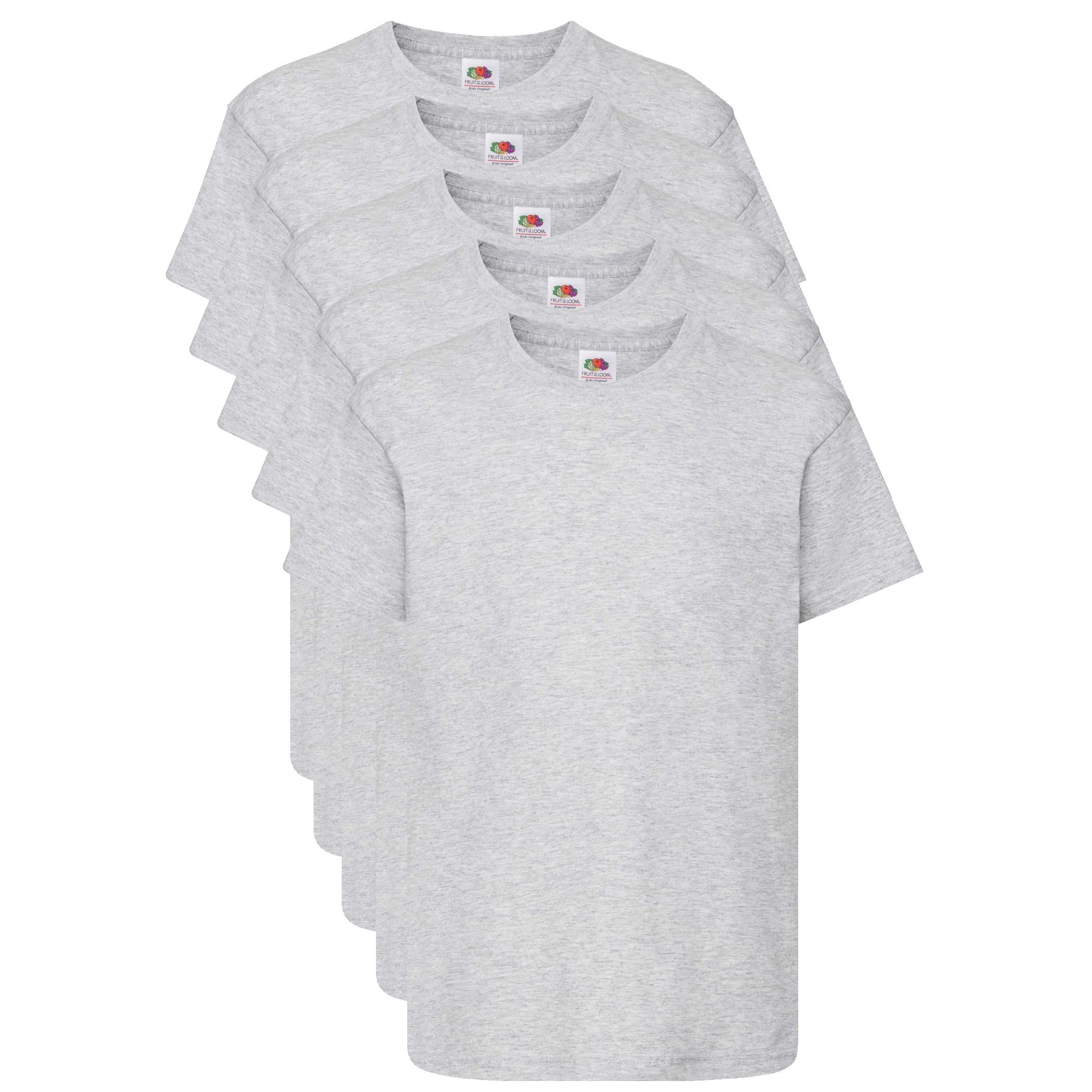 Fruit of The Loom Kid's Original T-Shirt Pack of 5