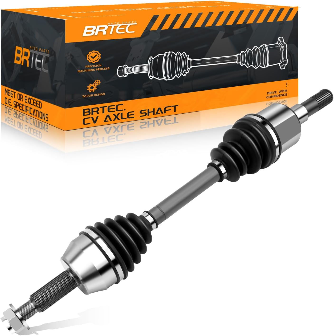 Front CV Axle Shaft Assembly Compatible for Ford Explorer 2006-2010 V6 V8 4WD, Mercury Mountaineer 2006-2010 V6 V8 AWD - Driver Side, Replace# 66-2184, 6L2Z3A427AA, NCV11149