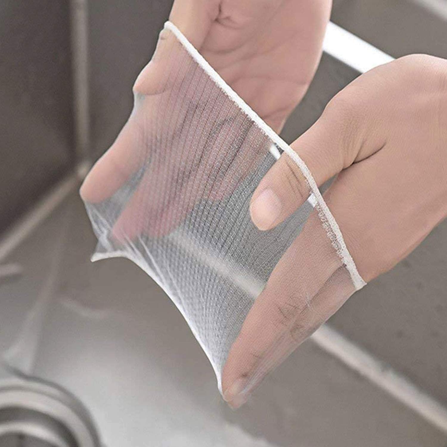 Sink Strainer Bags Disposable Sink Garbage Bags for Kitchen or Bathroom Sink 100 Pcs.