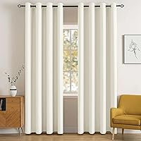 Vista 27 de MIULEE Cortinas opacas para dormitorio o sala de estar, juego de 2 paneles de cortina para ventana con aislamiento térmico y bloqueo de luz