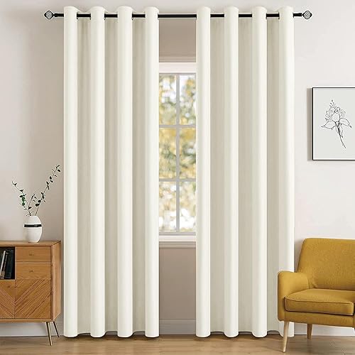 Miniatura 26 de MIULEE Cortinas para oscurecer la habitación, con aislamiento térmico y bloqueo de luz, juego de 2 paneles de cortina opaca para ventana, parte
