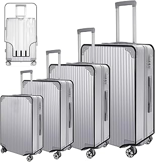 Homarket 4PCS Clear PVC Suitcase Cover Protectors