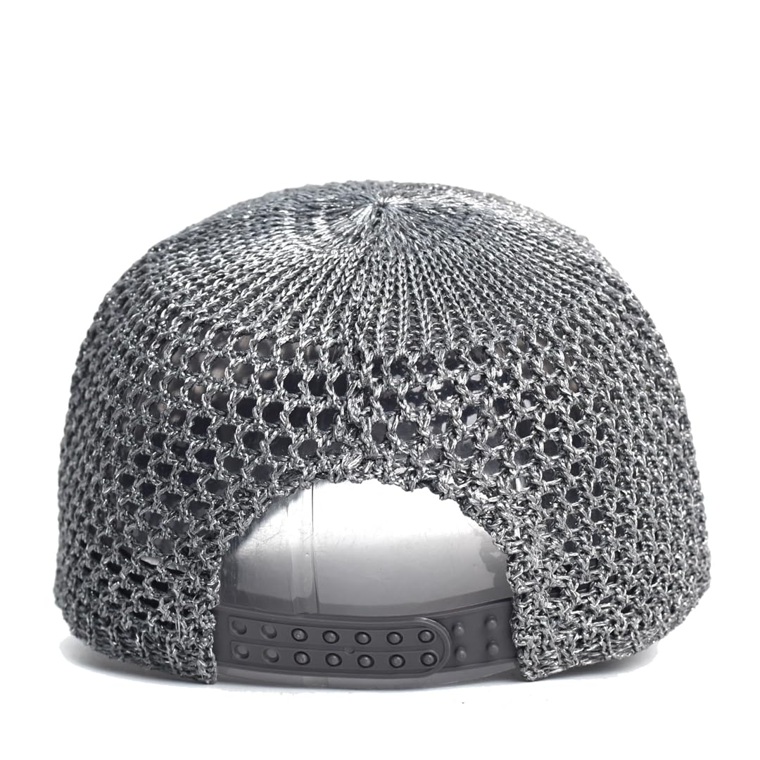 Disimlarl Cappello da baseball vuoto delle donne cappello maglia traspirante cappello maglia cappello maglia regolabile