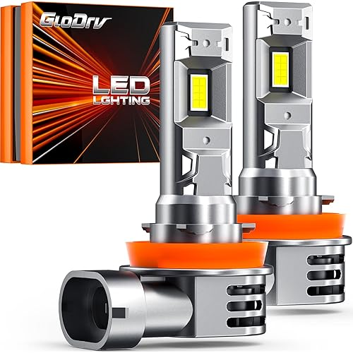 [2025 Upgrade] H 11 Led Bulbs [Latest & Brightest] 40000lm 900% Brighter 1:1 Mini Size Design With 6000k Cool White，Direct Installation Fog Light Bulbs Plug and Play, Pack of 2